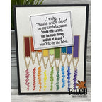 Simon Says Stamp! Riley and Company Funny Bones MADE WITH LOVE Cling Rubber Stamp RWD-1058