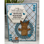 Simon Says Stamp! Riley and Company Funny Bones MADE WITH LOVE Cling Rubber Stamp RWD-1058