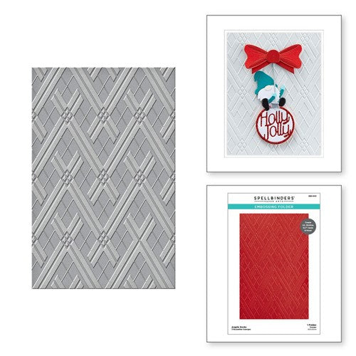 Simon Says Stamp! SES-043 Spellbinders ARGYLE SOCKS Embossing Folder