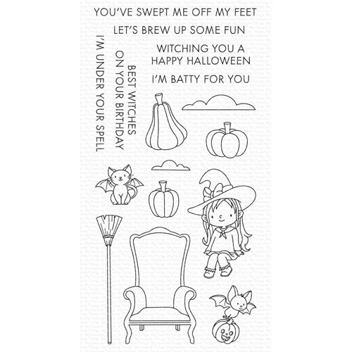 Simon Says Stamp! My Favorite Things BEST WITCHES Clear Stamps yuzu009