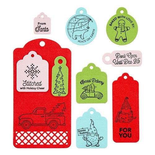 Simon Says Stamp! STP-142 Spellbinders HANDMADE GIFT TAGS Clear Stamps
