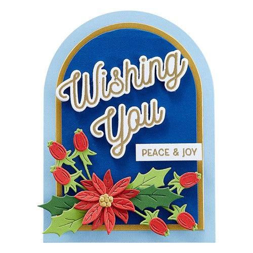 Simon Says Stamp! SDS-176 Spellbinders LOTS OF WISHING YOU SENTIMENTS Clear Stamps and Die Set