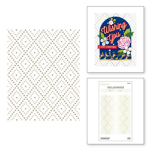 Simon Says Stamp! GLP-341 Spellbinders DAZZLING DIAMONDS Hot Foil Plate