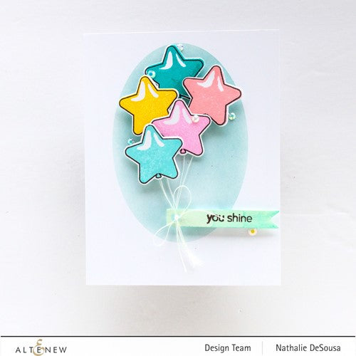 Simon Says Stamp! Altenew MINI DELIGHT LIKE A STAR Clear Stamp and Die Set ALT7218BN