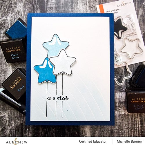 Simon Says Stamp! Altenew MINI DELIGHT LIKE A STAR Clear Stamp and Die Set ALT7218BN