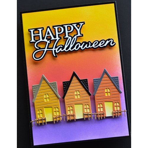 Simon Says Stamp! Memory Box HAPPY HALLOWEEN POSH SCRIPT Dies 94585