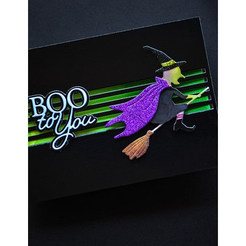 Simon Says Stamp! Memory Box BOO POSH SCRIPT Dies 94587