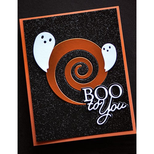 Simon Says Stamp! Memory Box BOO POSH SCRIPT Dies 94587