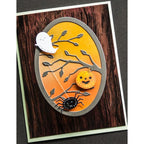Simon Says Stamp! Poppy Stamps LEAFY BRANCH OVAL Die 2491