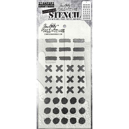 Simon Says Stamp! Tim Holtz Layering Stencil MARKINGS THS160