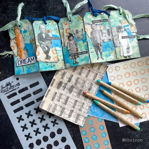 Simon Says Stamp! Tim Holtz Layering Stencil MARKINGS THS160 | color-code:ALT4