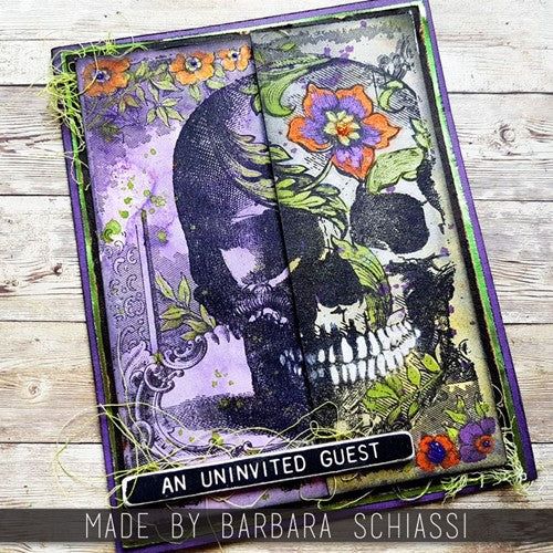 Simon Says Stamp! Tim Holtz Cling Rubber Stamps GOTHIC TAPESTRY CMS454