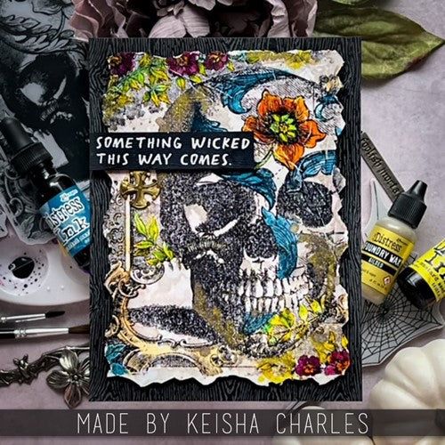 Simon Says Stamp! Tim Holtz Cling Rubber Stamps GOTHIC TAPESTRY CMS454 | color-code:ALT3