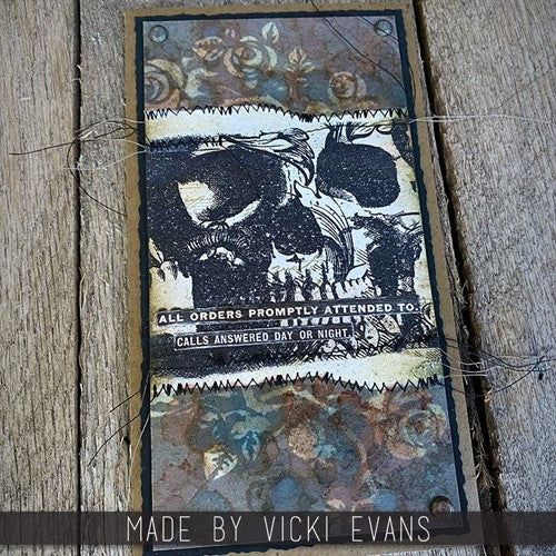 Simon Says Stamp! Tim Holtz Cling Rubber Stamps GOTHIC TAPESTRY CMS454