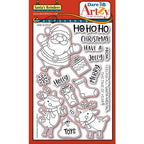 Simon Says Stamp! Dare 2B Artzy SANTA'S REINDEER Clear Stamp Set 22365