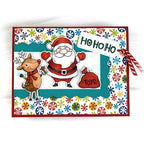 Simon Says Stamp! Dare 2B Artzy SANTA'S REINDEER Clear Stamp Set 22365