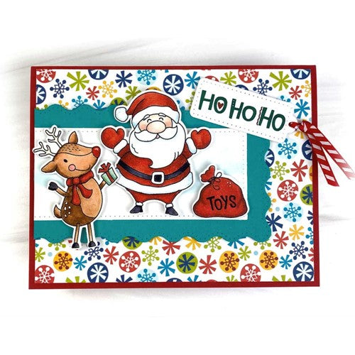 Simon Says Stamp! Dare 2B Artzy SANTA'S REINDEER Clear Stamp Set 22365