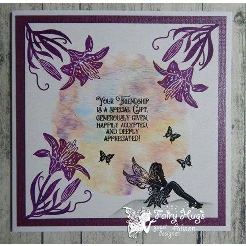 Simon Says Stamp! Fairy Hugs TAYLOR'S TIGER LILY Clear Stamps FHS-479