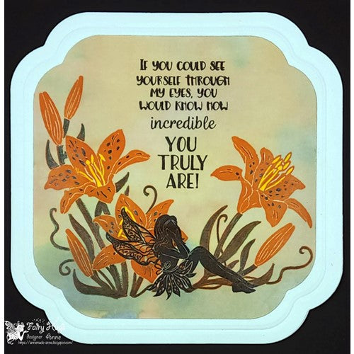 Simon Says Stamp! Fairy Hugs TAYLOR'S TIGER LILY Clear Stamps FHS-479