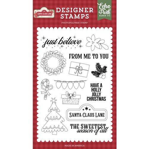 Simon Says Stamp! Echo Park JUST BELIEVE Clear Stamps scl287045