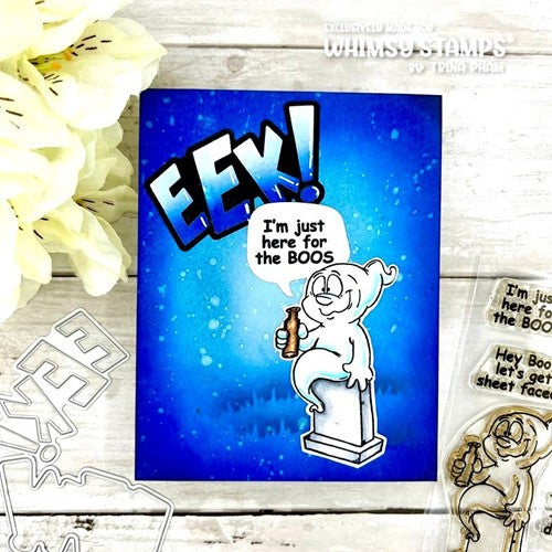 Simon Says Stamp! Whimsy Stamps HEY BOO Clear Stamps DP1095
