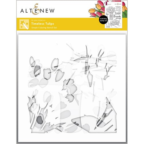 Simon Says Stamp! Altenew TIMELESS TULIPS Simple Coloring Stencils ALT7174