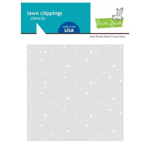 Simon Says Stamp! Lawn Fawn SNOW FLURRIES BACKGROUND Stencil lf2982