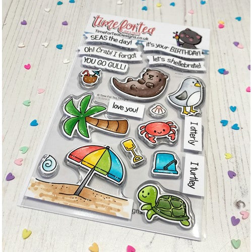 Simon Says Stamp! Time For Tea Designs BEACH BUDS Clear Stamps