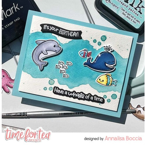 Simon Says Stamp! Time for Tea Designs FINTASTIC FRIENDS Clear Stamps