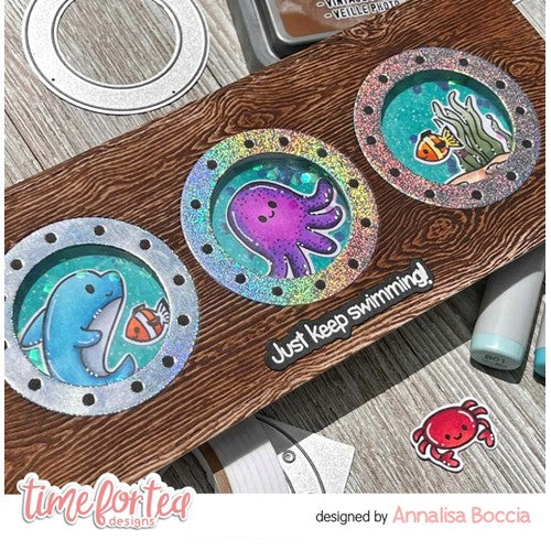 Simon Says Stamp! Time for Tea Designs FINTASTIC FRIENDS Clear Stamps