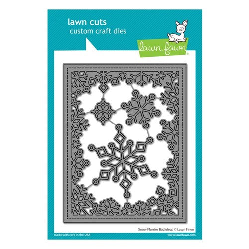 Simon Says Stamp! Lawn Fawn SNOW FLURRIES BACKDROP Die Cuts lf2976