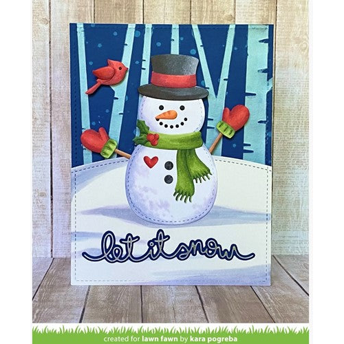 Simon Says Stamp! Lawn Fawn BUILD-A-SNOWMAN Die Cuts lf2965
