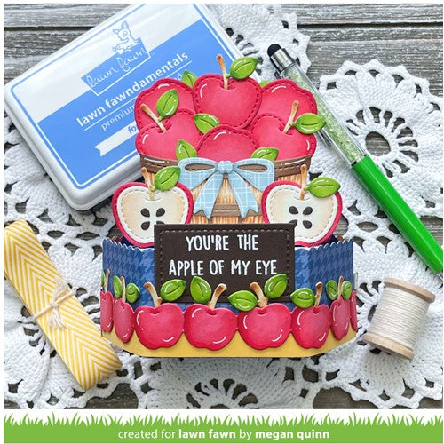Simon Says Stamp! Lawn Fawn BUILD A BARREL APPLE Die Cuts lf2962