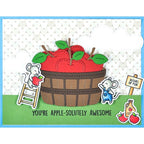 Simon Says Stamp! Lawn Fawn BUILD A BARREL APPLE Die Cuts lf2962
