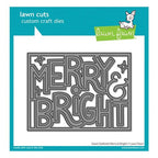 Simon Says Stamp! Lawn Fawn GIANT OUTLINED MERRY AND BRIGHT Die Cut lf2973