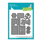 Simon Says Stamp! Lawn Fawn TINY GIFT BOX JACK-O'-LANTERN ADD-ON Die Cuts lf2968