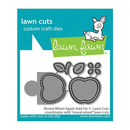 Simon Says Stamp! Lawn Fawn REVEAL WHEEL APPLE ADD-ON Die Cuts lf2959