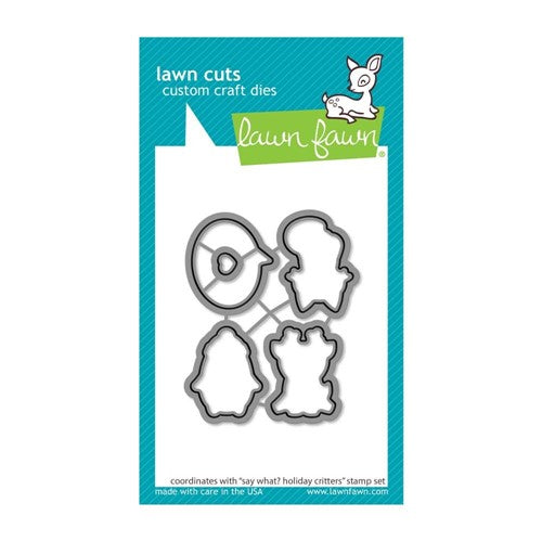 Simon Says Stamp! Lawn Fawn SAY WHAT HOLIDAY CRITTERS Die Cuts lf2952