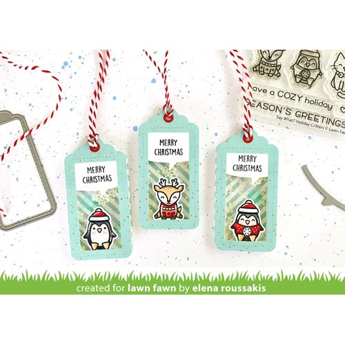 Simon Says Stamp! Lawn Fawn SAY WHAT HOLIDAY CRITTERS Clear Stamps lf2690