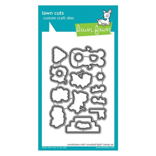 Simon Says Stamp! Lawn Fawn SNOWBALL FIGHT Die Cuts lf2942