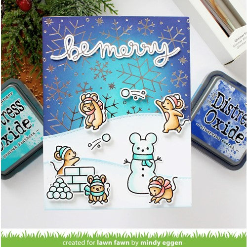 Simon Says Stamp! Lawn Fawn SNOWBALL FIGHT Clear Stamps lf2941