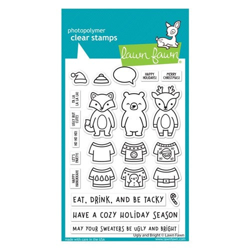 Simon Says Stamp! Lawn Fawn UGLY AND BRIGHT Clear Stamps lf2947