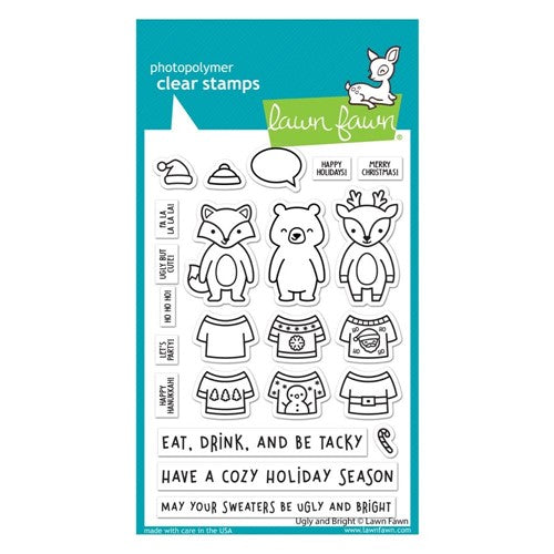 Simon Says Stamp! Lawn Fawn UGLY AND BRIGHT Clear Stamps lf2947