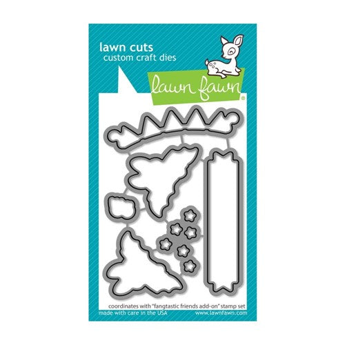 Simon Says Stamp! Lawn Fawn FANGTASTIC FRIENDS ADD-ON Die Cuts lf2940