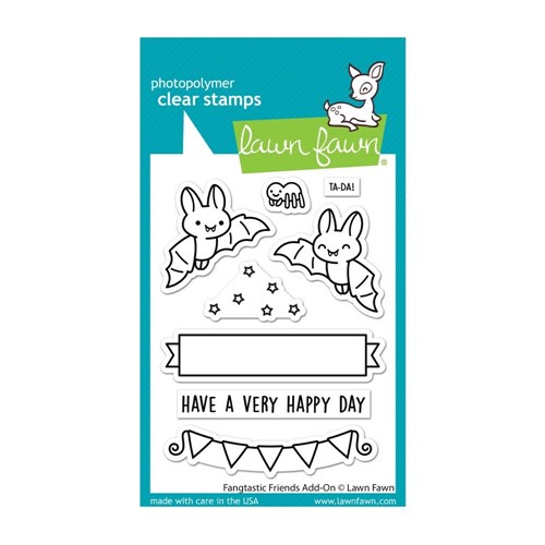 Simon Says Stamp! Lawn Fawn FANGTASTIC FRIENDS ADD-ON Clear Stamps lf2939