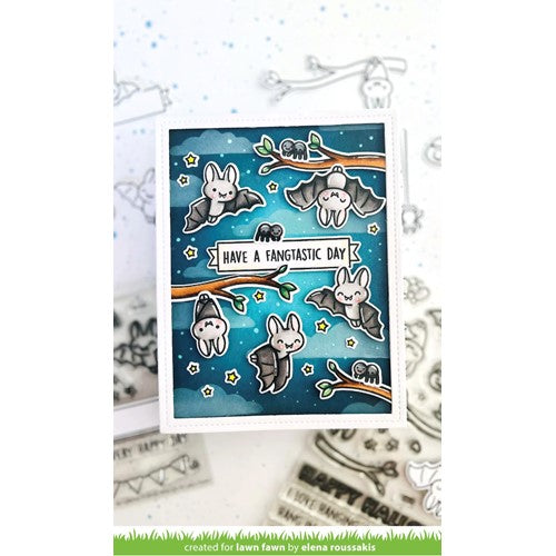 Simon Says Stamp! Lawn Fawn FANGTASTIC FRIENDS ADD-ON Clear Stamps lf2939