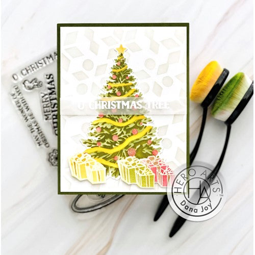 Simon Says Stamp! Hero Arts COLOR LAYERING CHRISTMAS TREE Stencils SA200