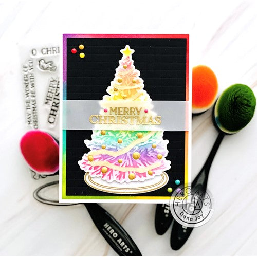 Simon Says Stamp! Hero Arts COLOR LAYERING CHRISTMAS TREE Stencils SA200