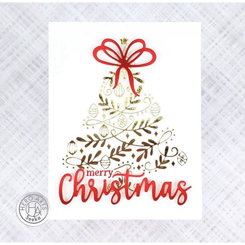 Simon Says Stamp! Hero Arts Fancy Dies CHRISTMAS WORDS DF092