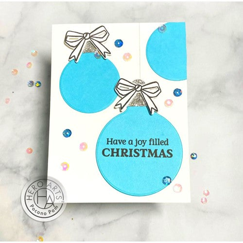 Simon Says Stamp! Hero Arts Infinity Dies BULB ORNAMENT DF072